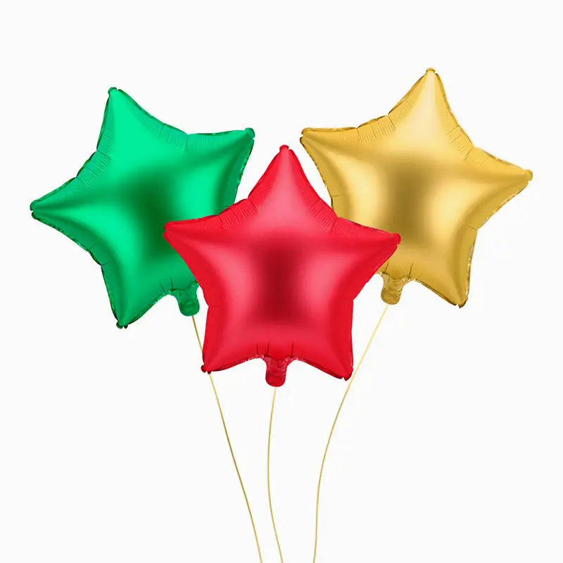 Globo Foil 48 cm Estrella Mate Rojo - Image 2