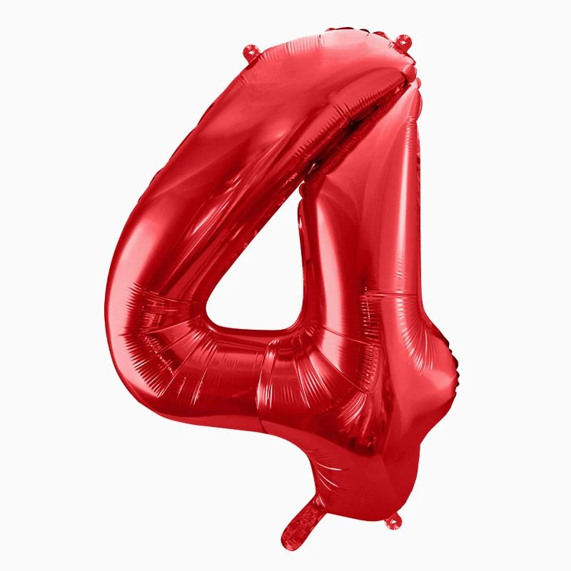 Globo Foil Número Mediano 86 cm Rojo - Image 7