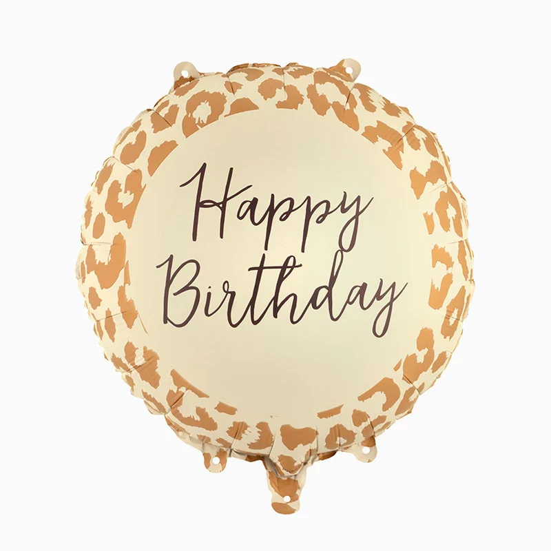 Globo Foil Redondo Ø 35 cm 'Happy Birthday' Animal Print Safari - Image 3