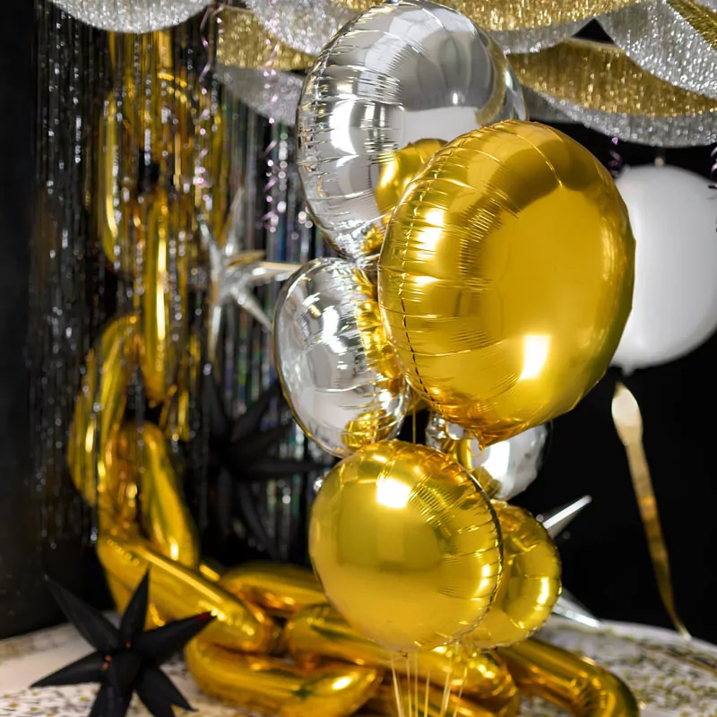 Globo Foil Redondo Ø 80 cm Oro - Image 2