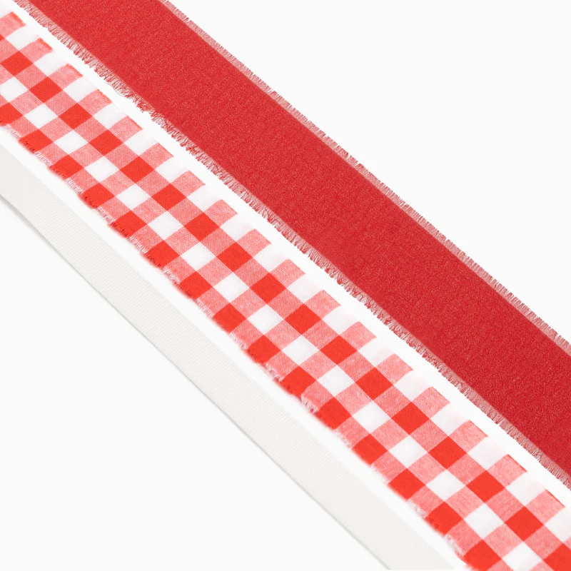 Globo Jumbo 60 cm Blanco Pastel Telas Vichy Personalizado Vinilo Rojo - Image 3