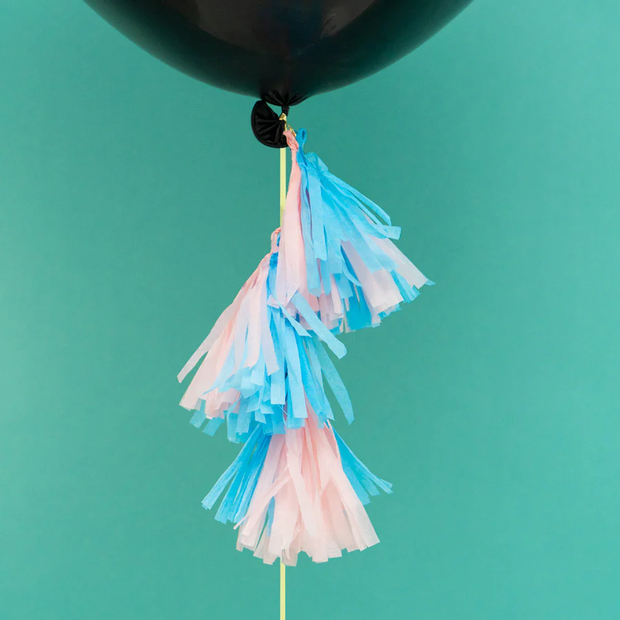 Globo Jumbo Látex XXL Revelación del Genero "Boy or Girl" con Tassel - Image 4