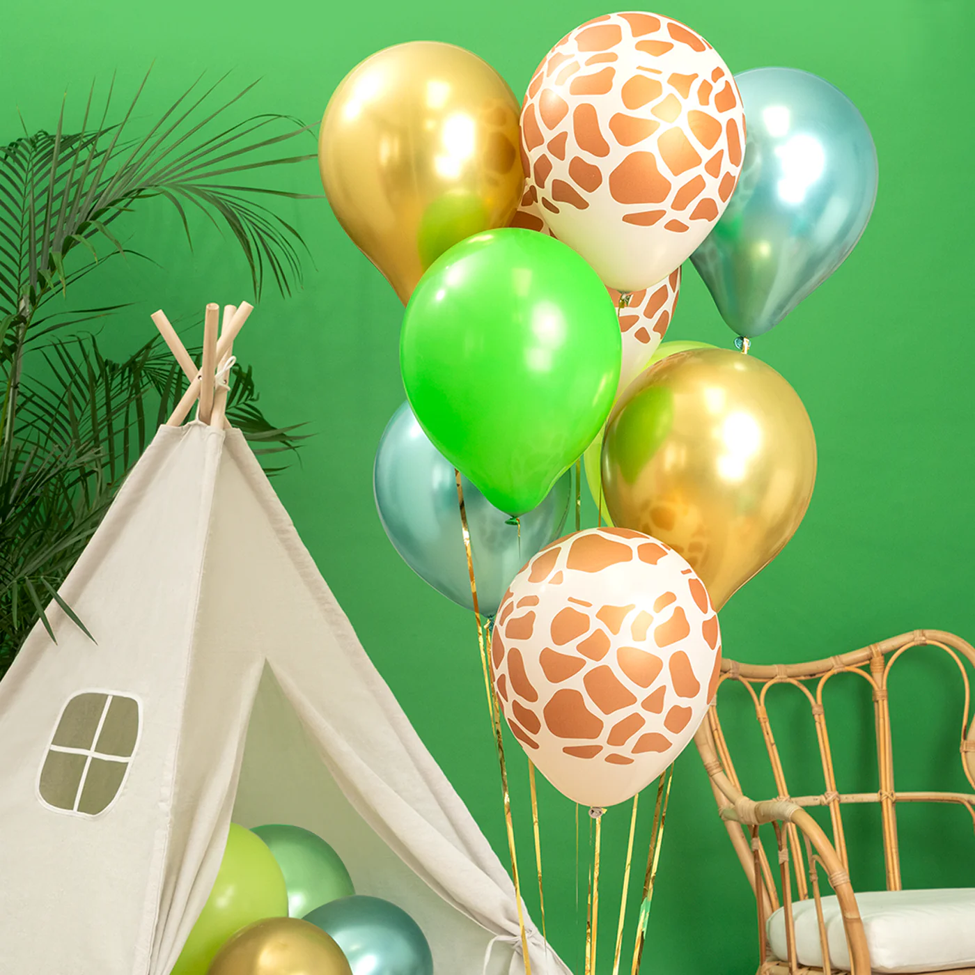 Globo Látex 23 cm Mate Verde (50 uds) - Image 3