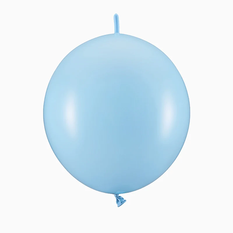 Globo Látex con Conector Ø 28 cm Azul Bebé Pastel