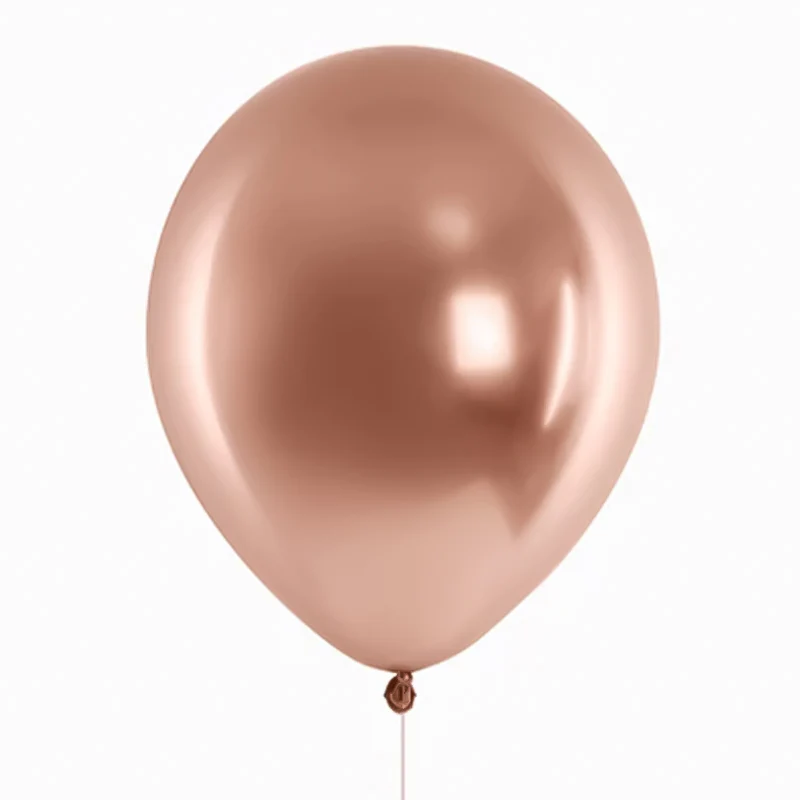 Globo Látex 30 cm Metalizado Oro Rosa