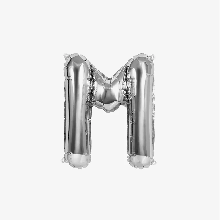 Globo Foil Letras 41 cm Plata - Image 15