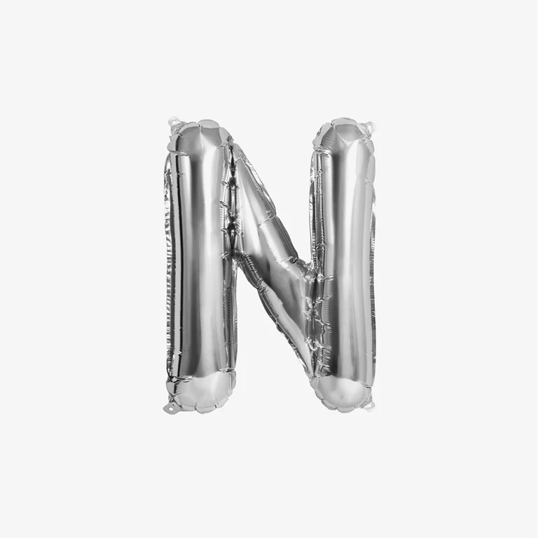 Globo Foil Letras 41 cm Plata - Image 16