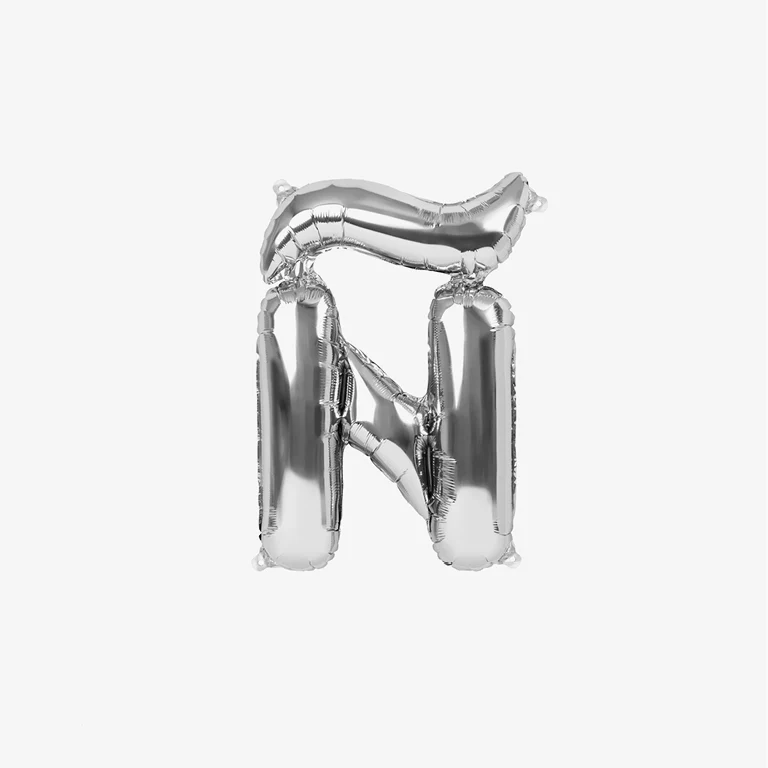 Globo Foil Letras 41 cm Plata - Image 17