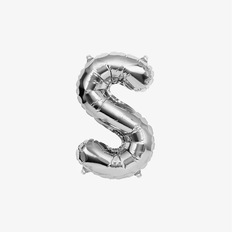 Globo Foil Letras 41 cm Plata - Image 22