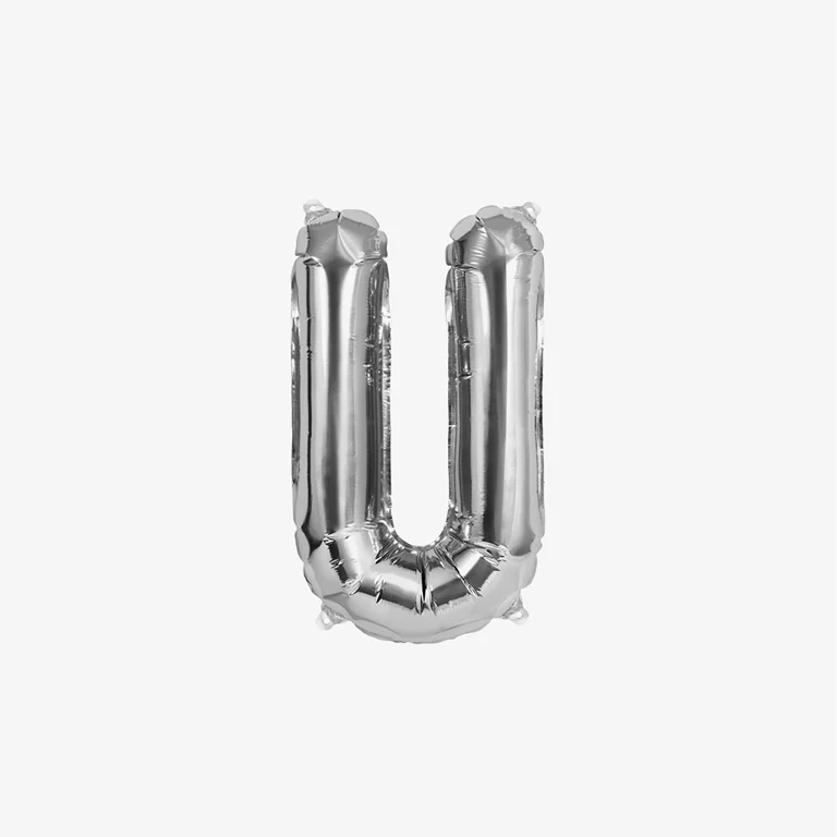 Globo Foil Letras 41 cm Plata - Image 24