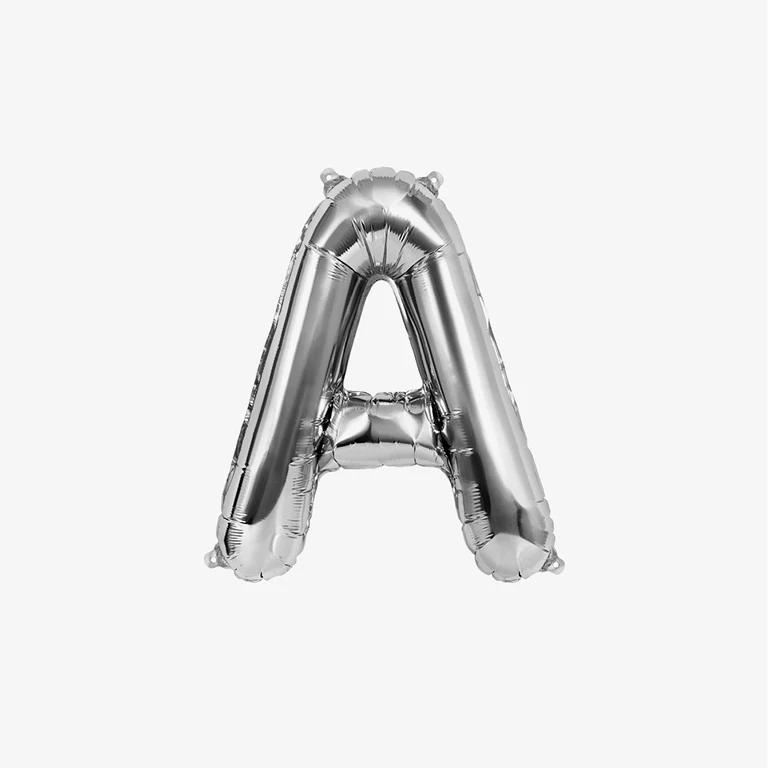 Globo Foil Letras 41 cm Plata - Image 3