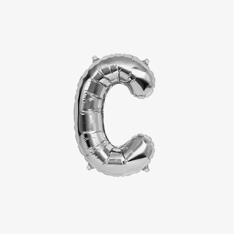 Globo Foil Letras 41 cm Plata - Image 5