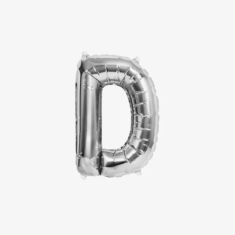 Globo Foil Letras 41 cm Plata - Image 6