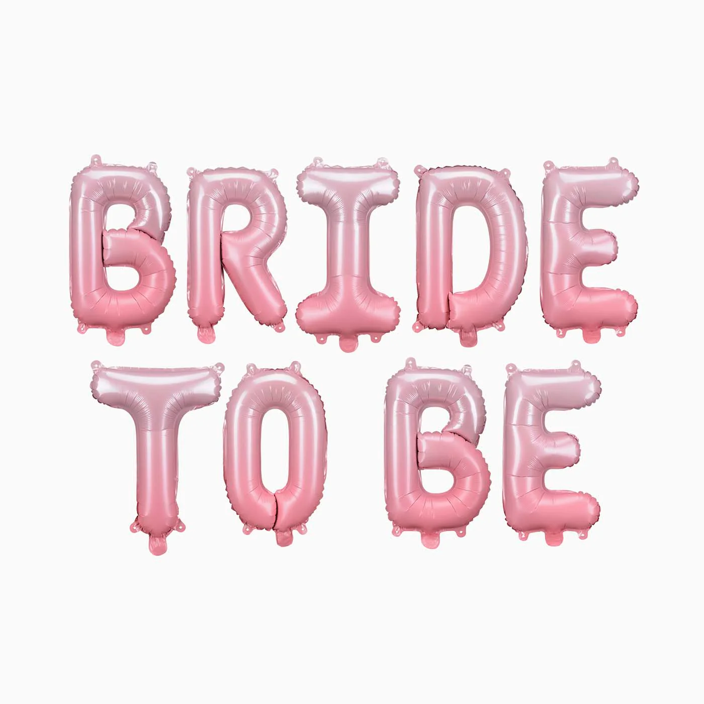 Set Globos Letras Despedida de Soltera Foil 'Bride to Be'
