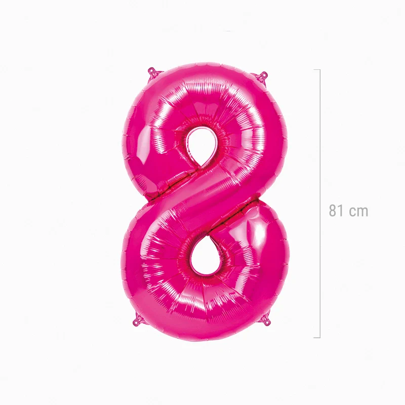 Globo Foil Número Mediano 81 cm Rosa - Image 21