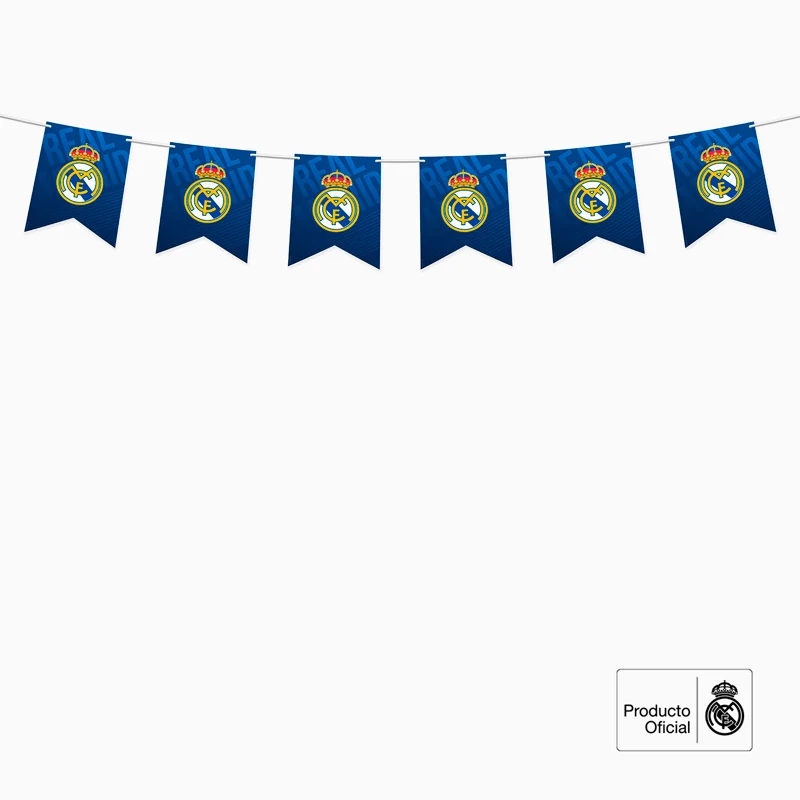 Guirnalda Banderines Cartón Real Madrid