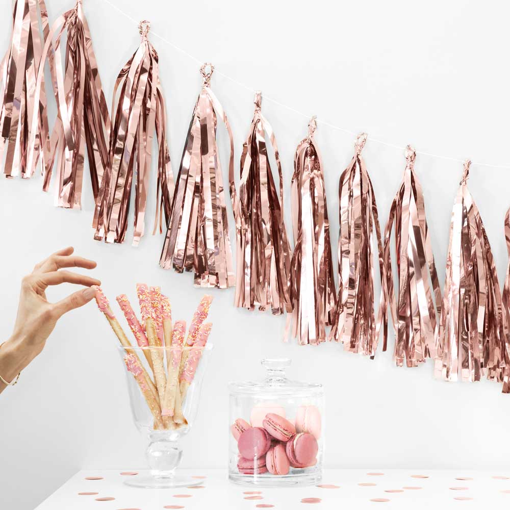 Guirnalda Tassel Oro Rosa - Image 3