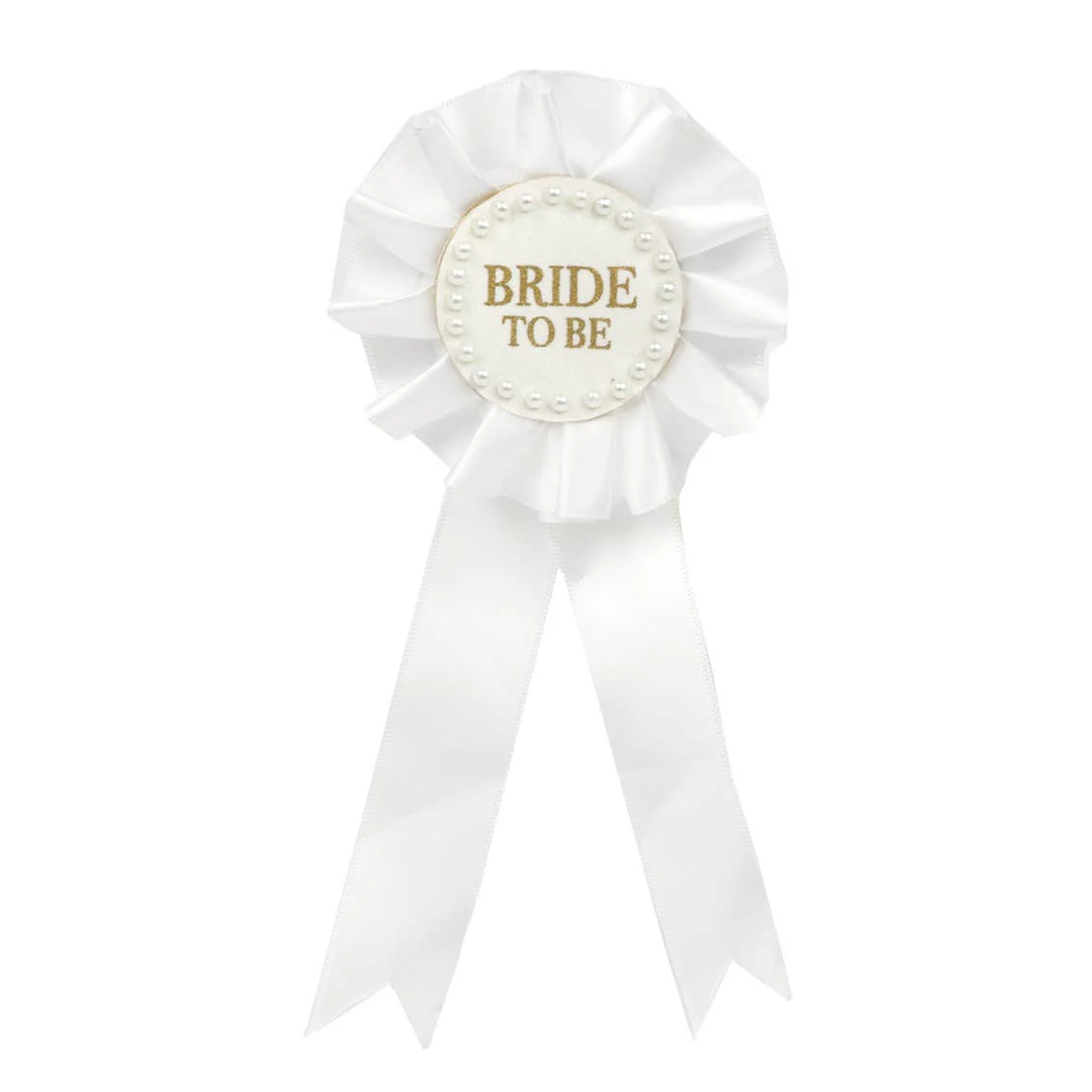 Pin "Bride to Be" Blanco