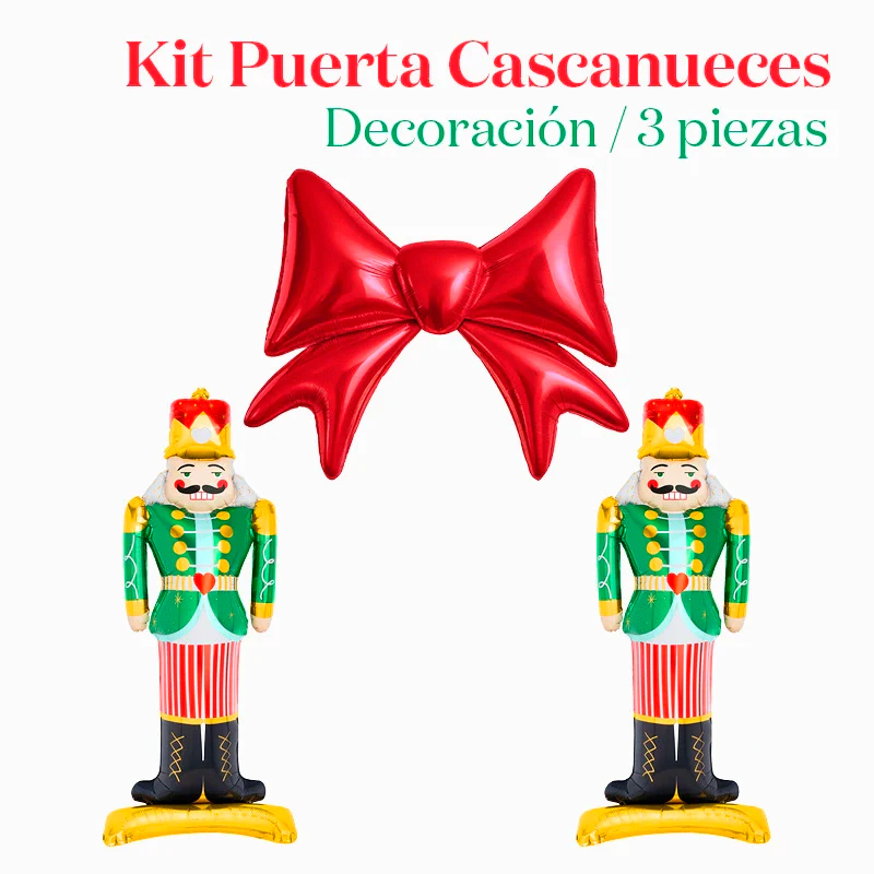 Kit Decoración Puerta Cascanueces Navidad 3 Piezas - Image 2