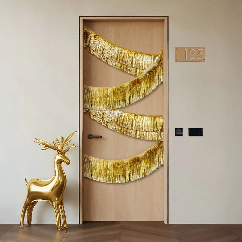 Kit Decoración Puerta Reno Navidad 3 Piezas