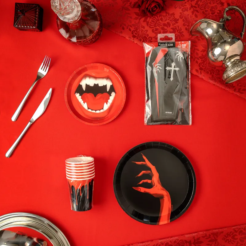Kit Mesa Basic Vampiros 6 Personas 42 piezas - Image 5