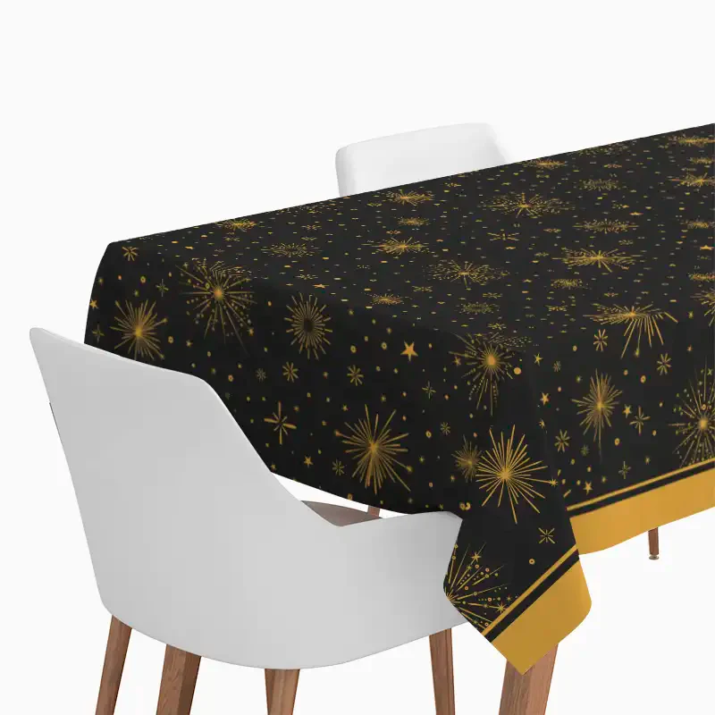 Mantel Papel Plegado Impermeable Navidad 1.40 x 2.20 m 'Feliz Año Nuevo'