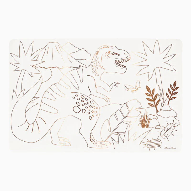 Mantel Papel Individual Dinosaurios Para Colorear - Image 4