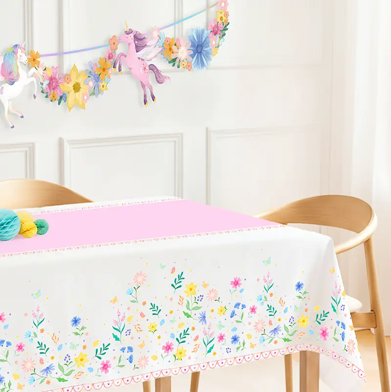 Mantel Papel Plegado Impermeable 1.20 x 1.80 m Unicornios Mágicos - Image 3