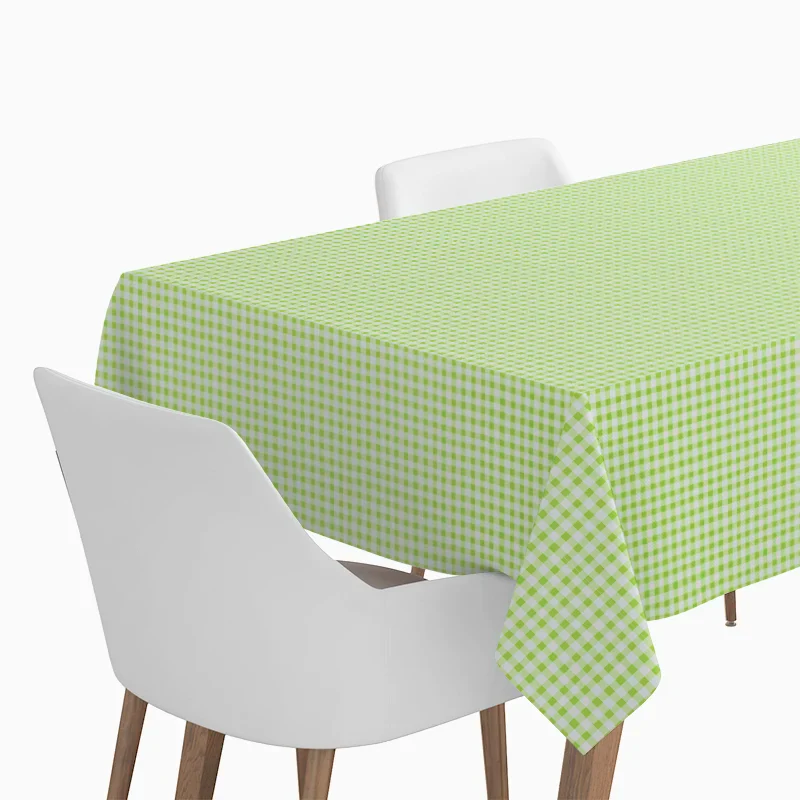 Rollo Mantel Papel Vichy 1.20 x 5 m Verde Lima