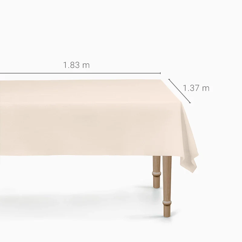 Mantel Plástico Plegado Impermeable 1.37 x 1.83 m Beige - Image 3