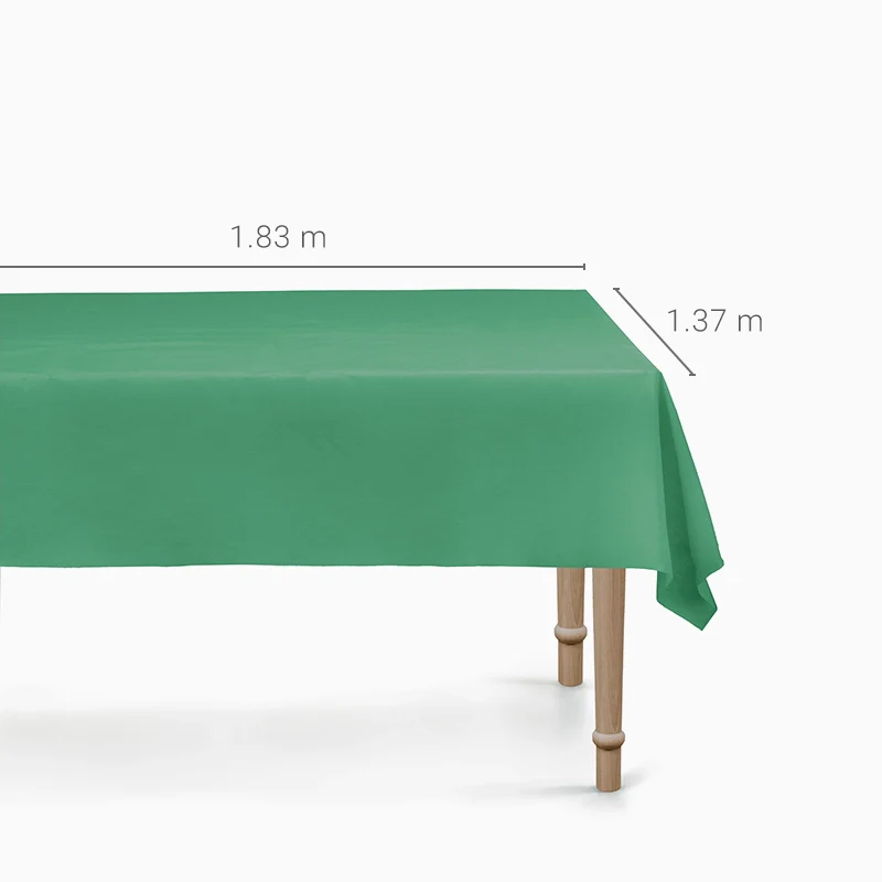 Mantel Plástico Plegado Impermeable 1.37 x 1.83 m Verde Oscuro - Image 3