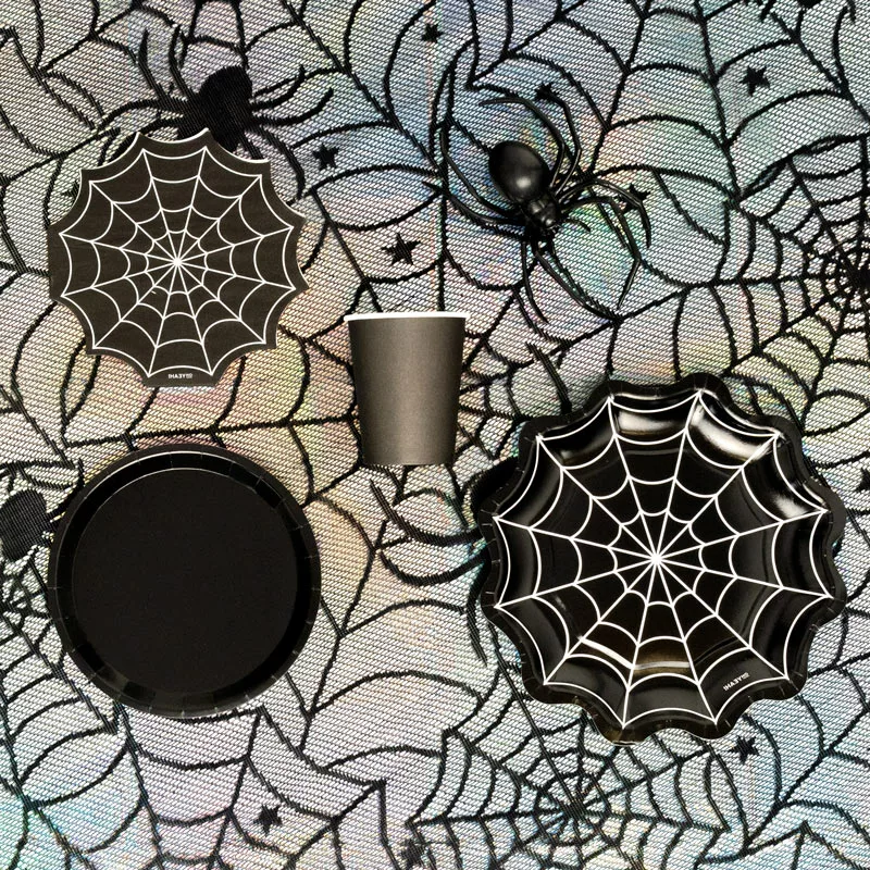 Mantel Plegado Tela Telarañas 1.35 x 1.75 m Halloween - Image 2