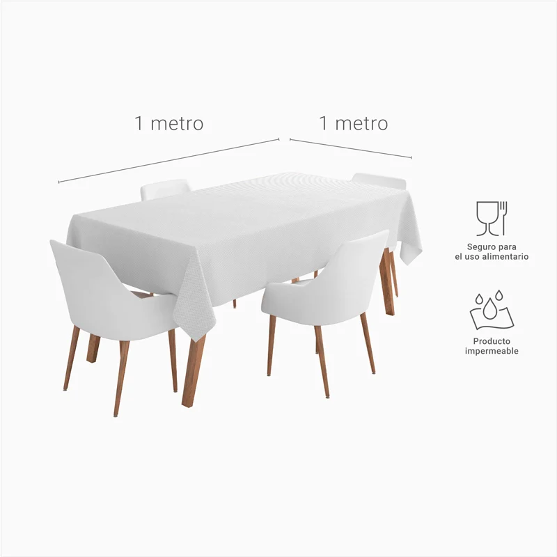 Mantel TNT Cuadrado 1 x 1 m Blanco (50 uds) - Image 6