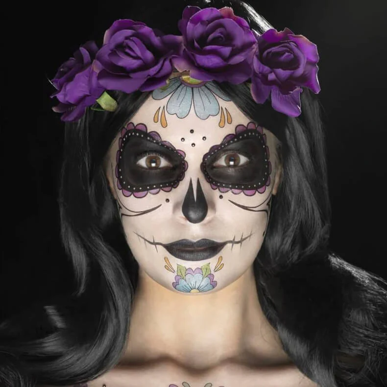 Maquillaje Facial Catrina Halloween - Image 3