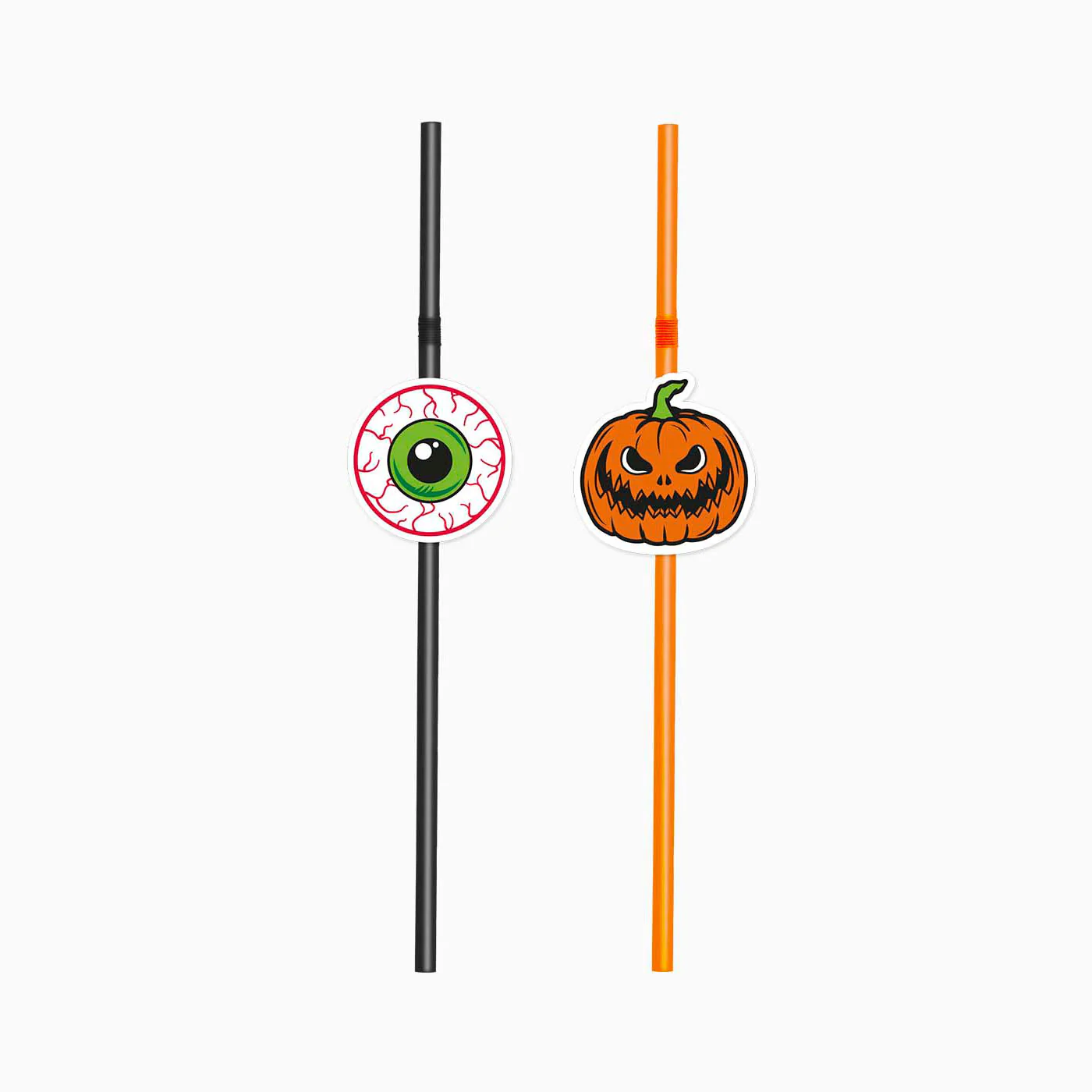 Pajitas Flexibles PLA 21 cm Ojo Halloween