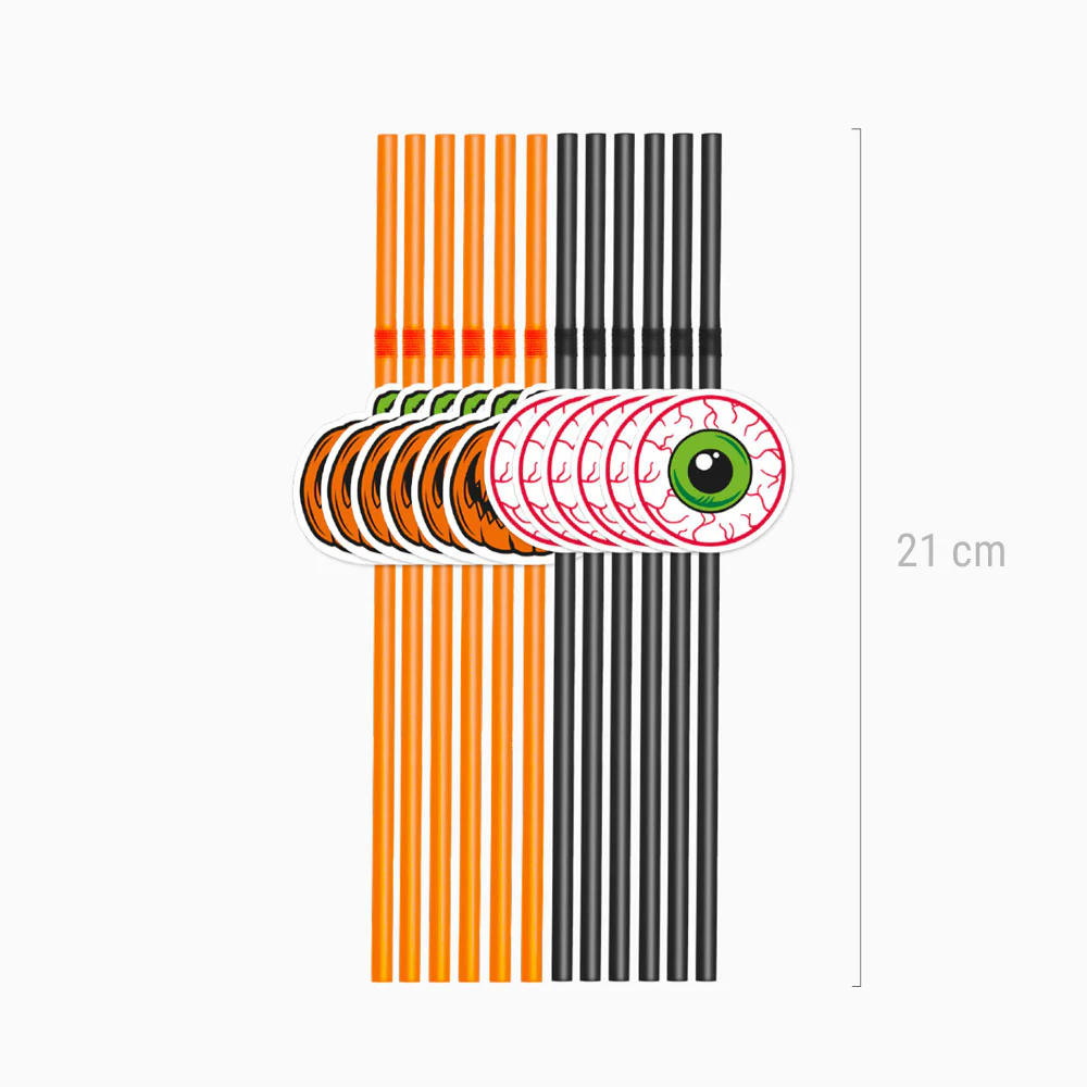 Pajitas Flexibles PLA 21 cm Ojo Halloween - Image 4