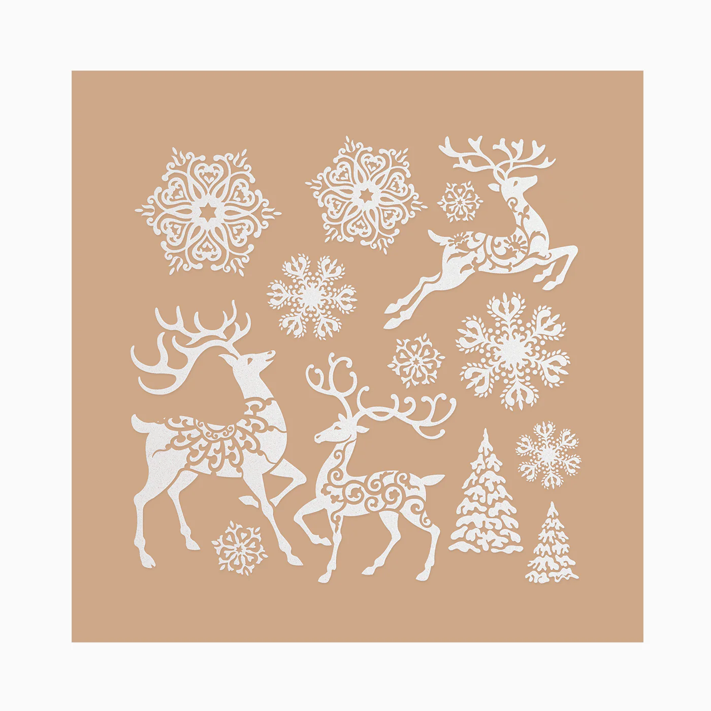 Pegatina Decorativas Navidad para Ventana Renos Glitter - Image 3