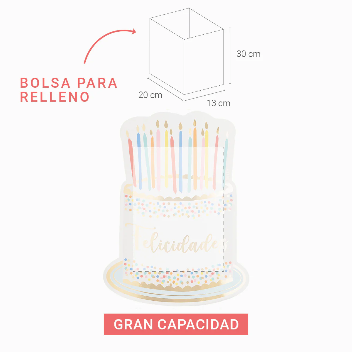 Piñata Tarta Metálica - Image 3