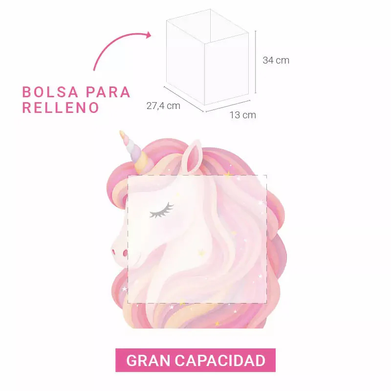 Piñata Unicornio Baby Rosa - Image 3