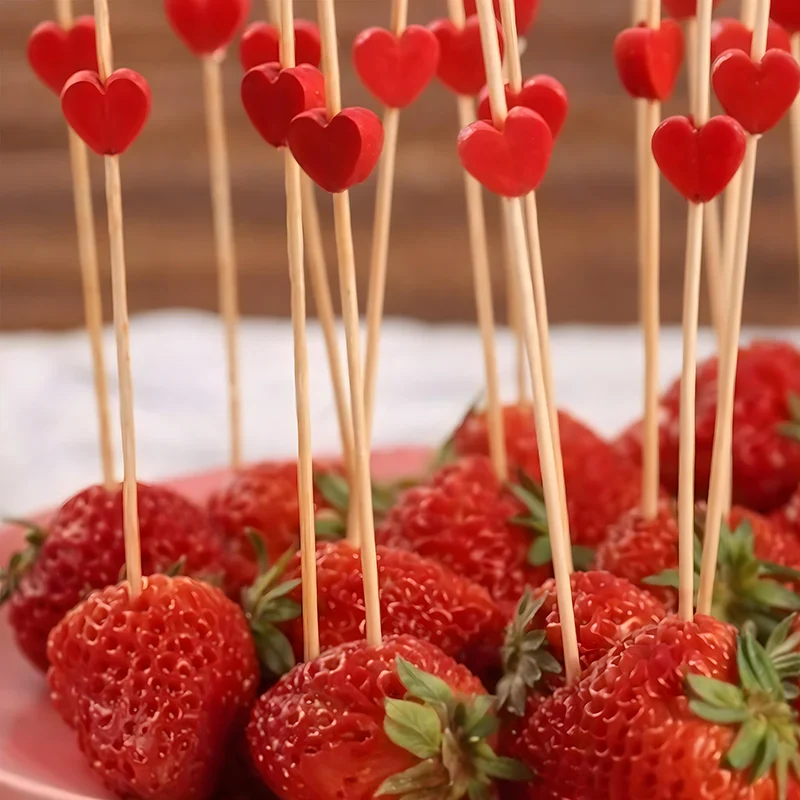 Pinchos Bambú 12 cm Corazon - Image 2