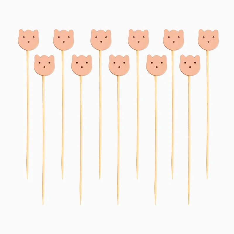 Pinchos Bambú 12 cm Oso