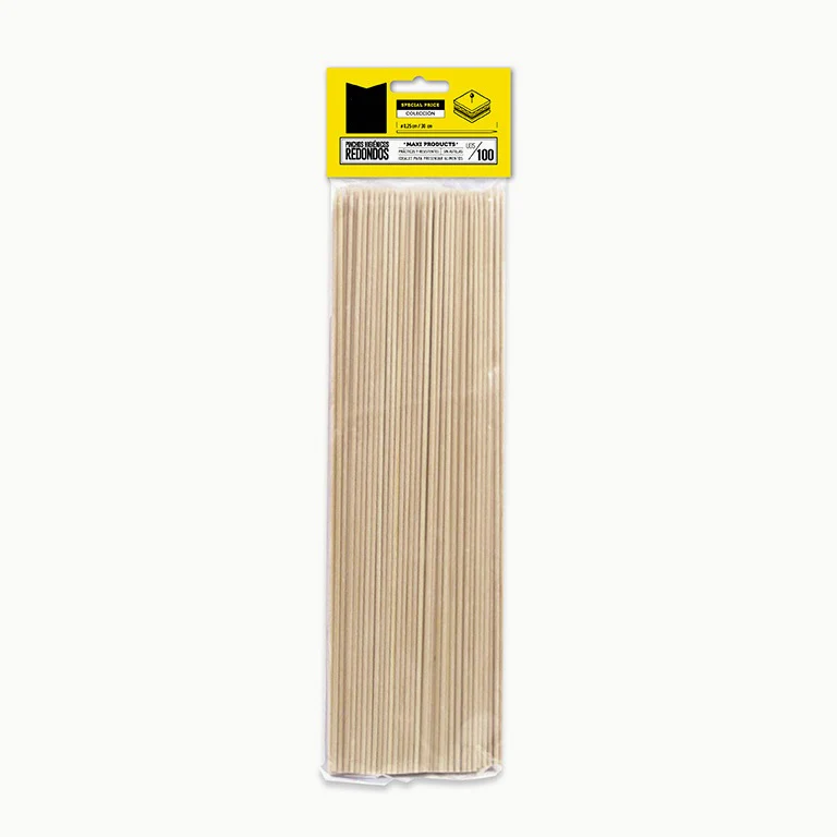 Pincho Bambú Extragrueso Redondo Ø 0.40 cm x 30 cm