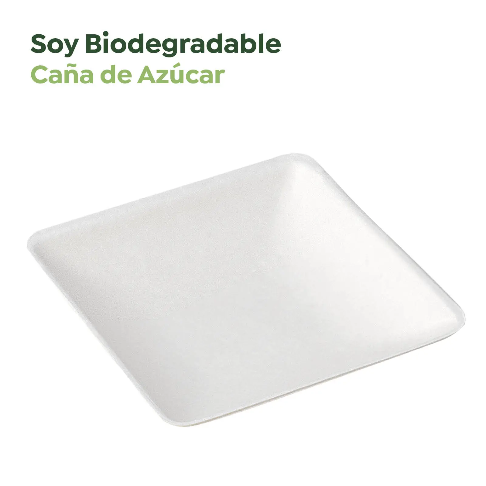 Plato Cuadrado Finger Food Caña de Azúcar 6.5 x 6.5 cm - Image 2