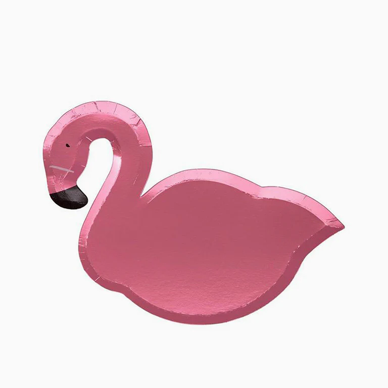 Plato Cartón 27 x 20 cm Flamingo