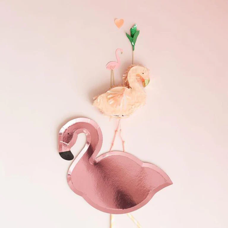 Plato Cartón 27 x 20 cm Flamingo - Image 2