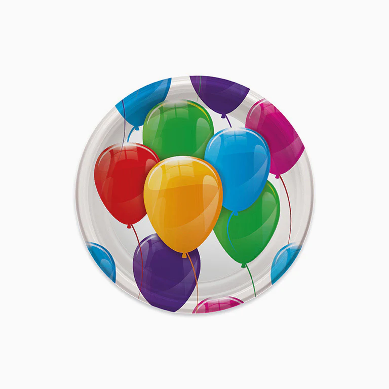 Plato Plástico Llano Redondo Ø 23 cm Globo