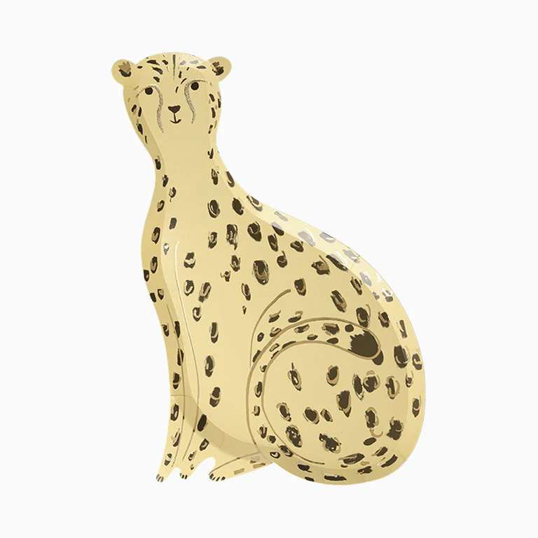 Platos Cartón Leopardo
