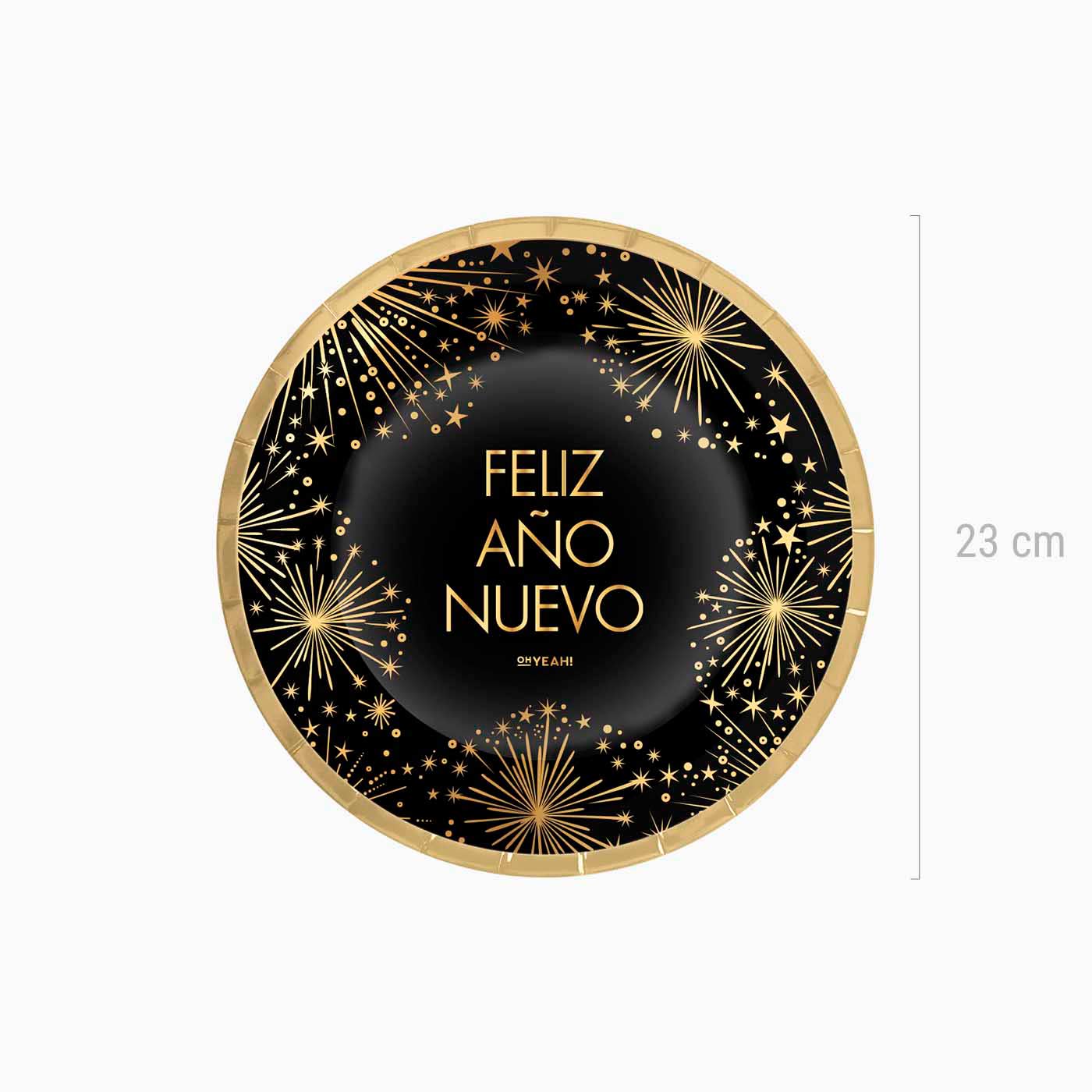 Plato Llano Nochevieja Ø 23 cm 'Feliz Año Nuevo' - Image 5