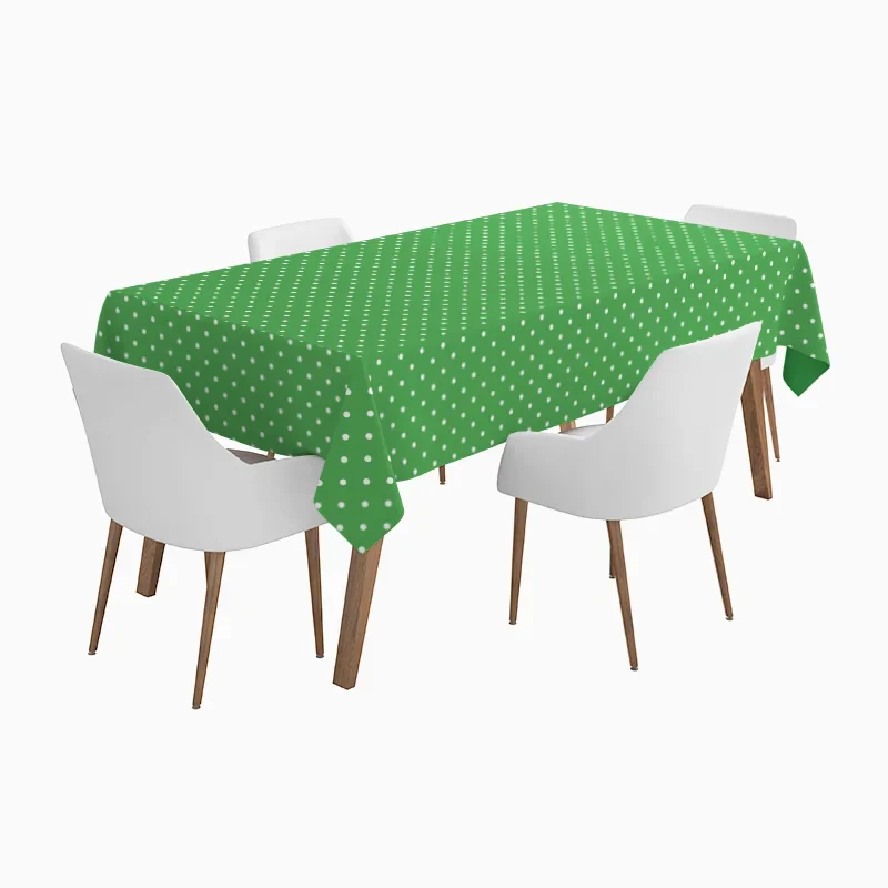 Rollo Mantel Papel Impermeable Lunares 1.20 x 5 m Verde - Image 2