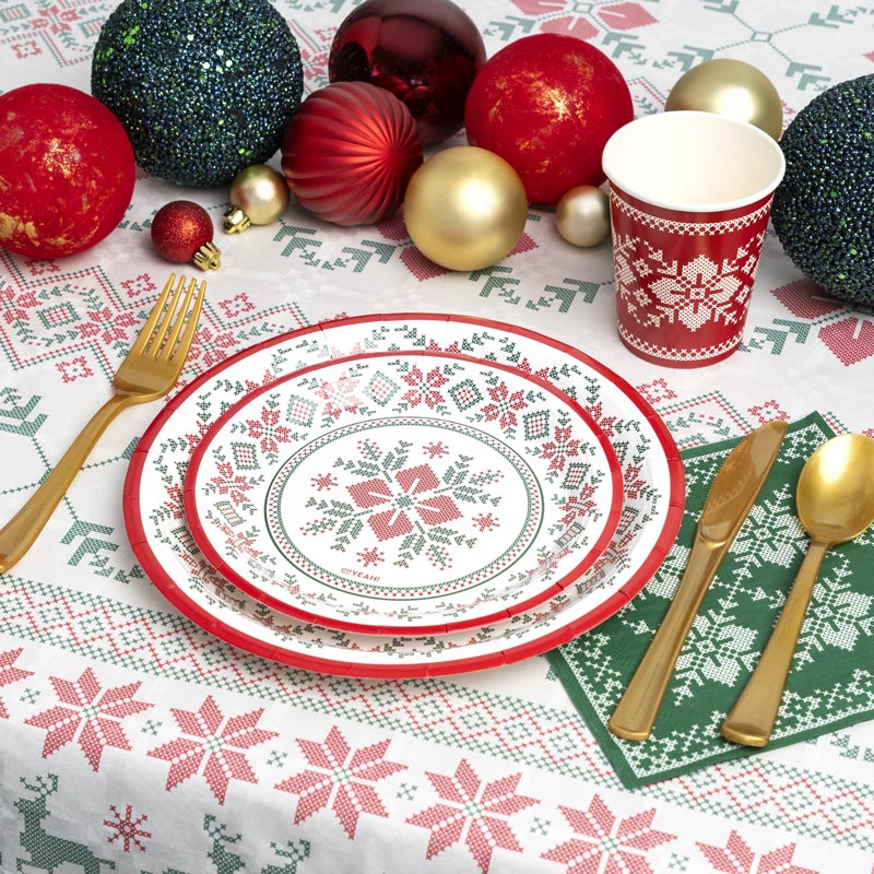 Rollo Mantel Papel Navidad 1.20 x 5 m Nordic Blanco - Image 2